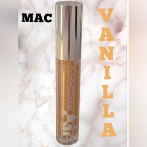 MAC Lipglass Air Va-Va-Vanilla New .17oz Non Sticky FULL SIZE Jojoba Oil